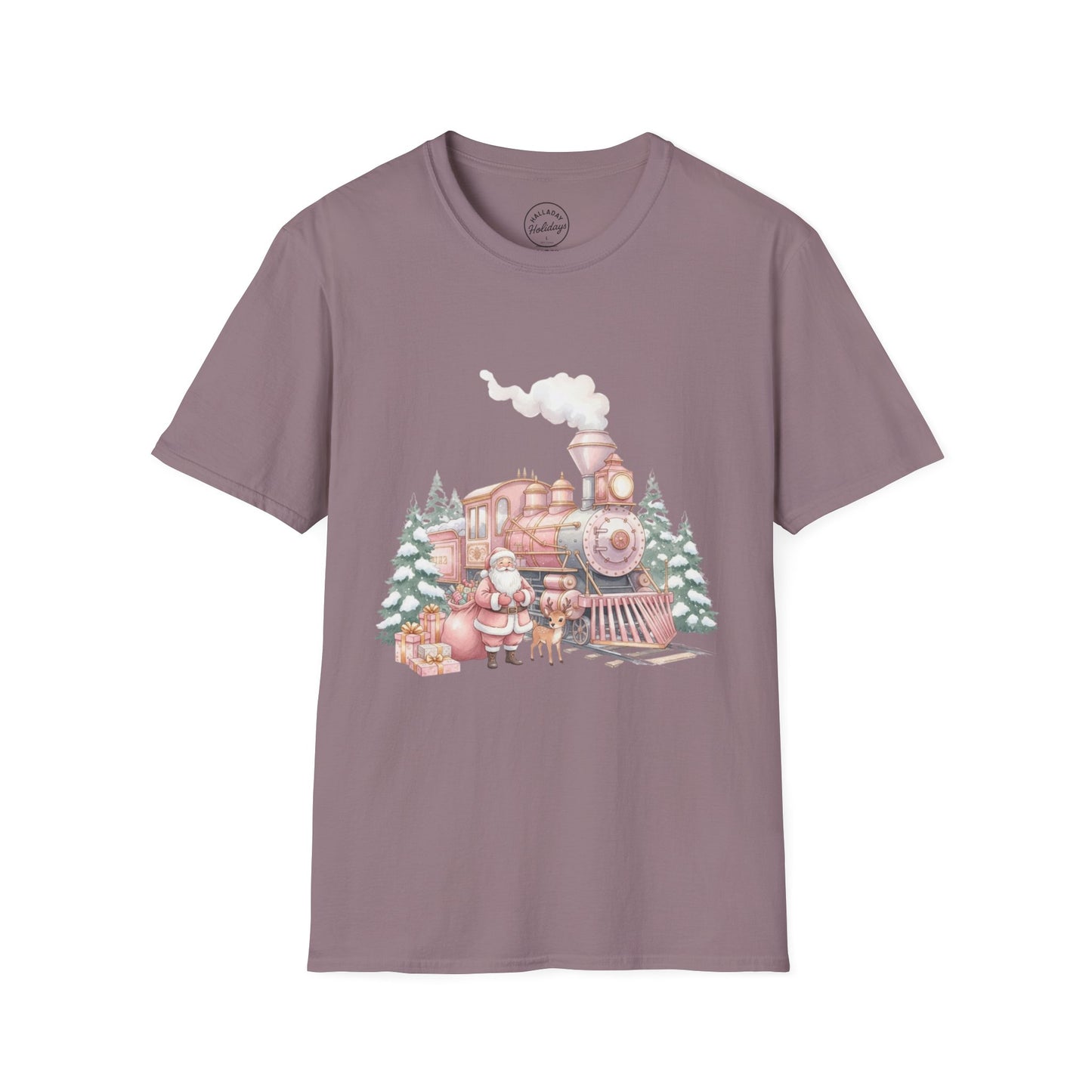 Cozy Holiday Train T-Shirt | Festive Gift for Train Lovers, Christmas Apparel, Unisex Graphic Tee, Winter Wardrobe Essential