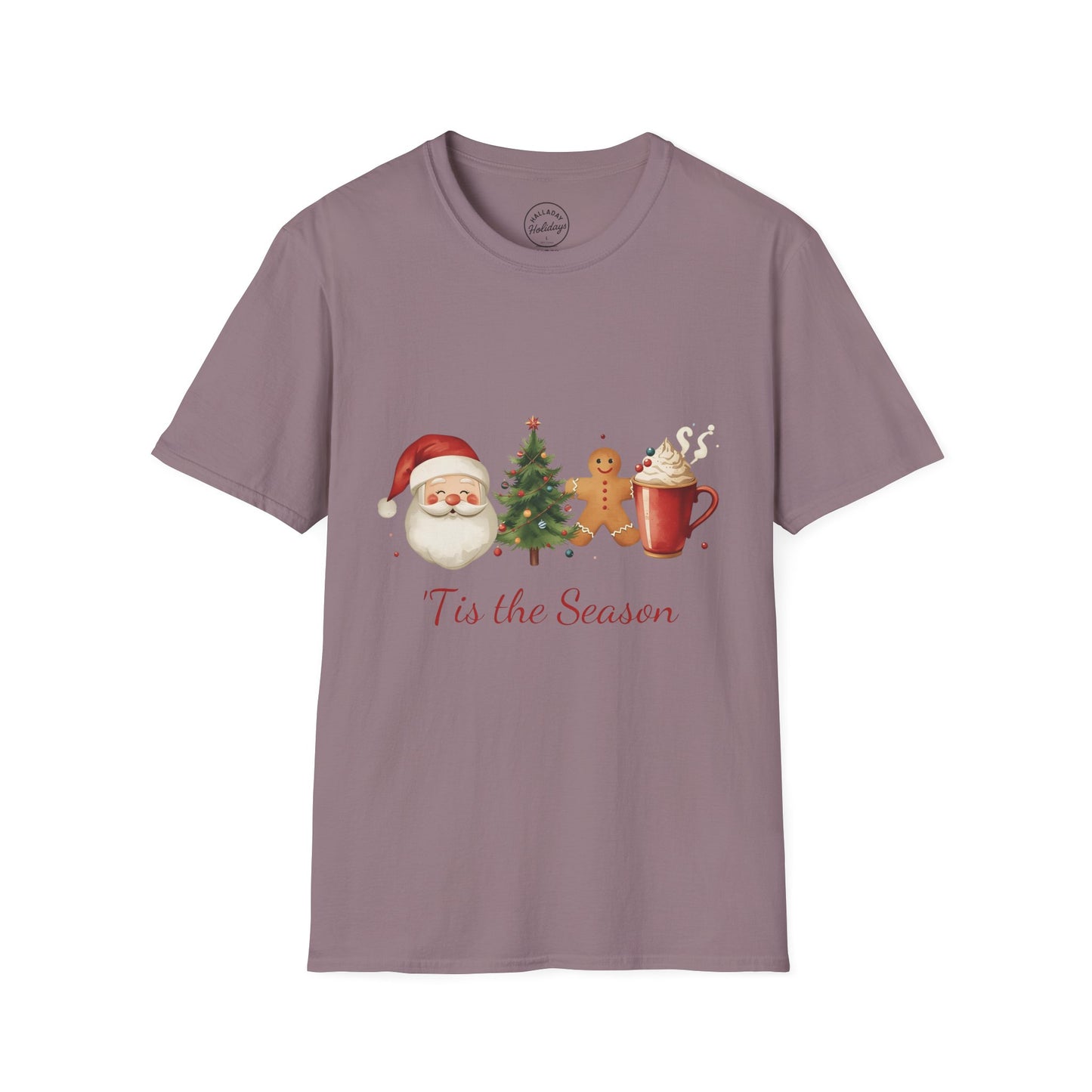 Tis the Season cute Christmas Themed Softstyle T-Shirt
