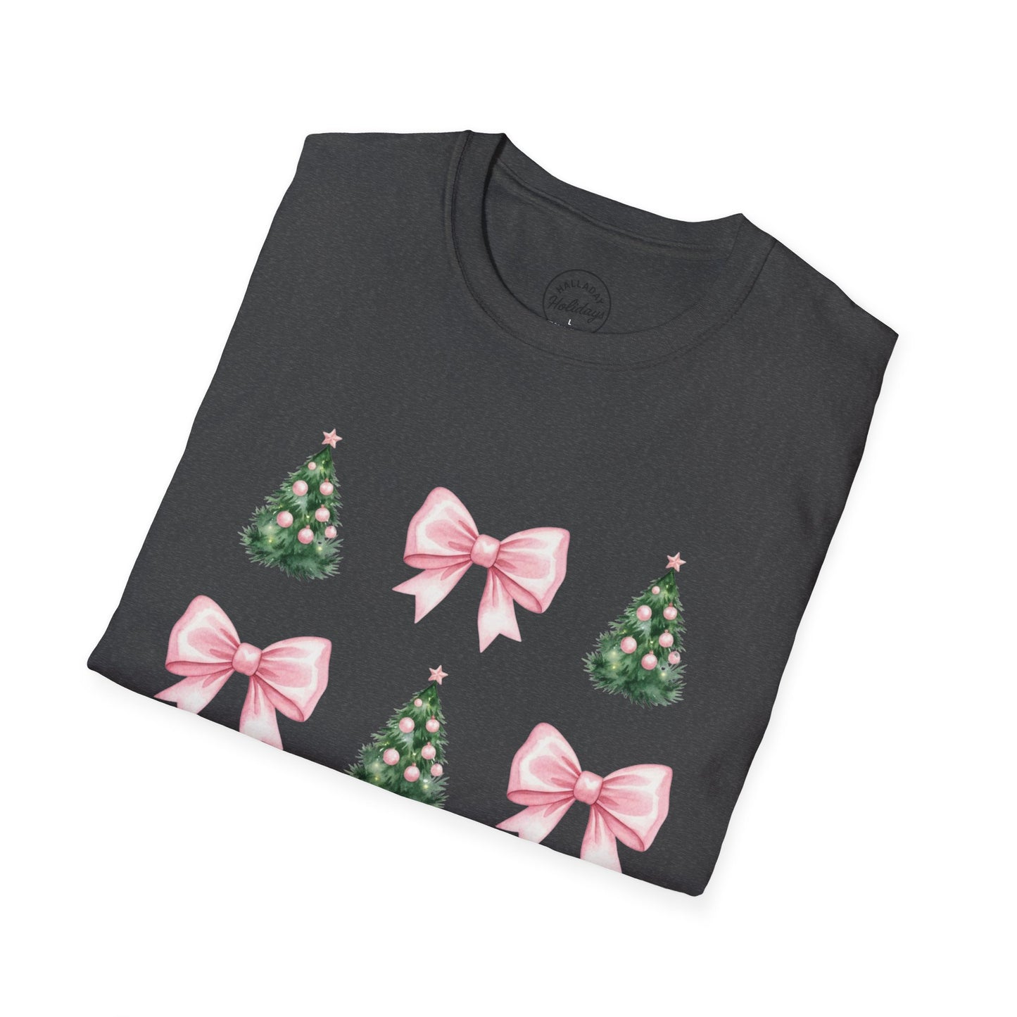 Pink Bows and Christmas Trees T-Shirt