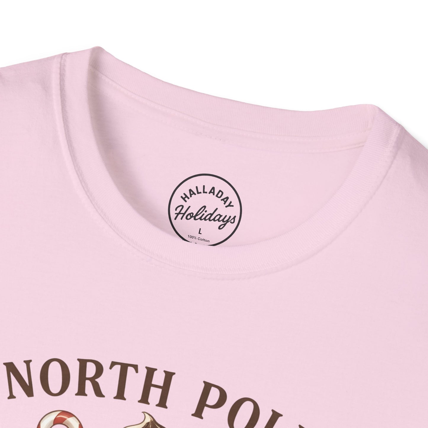 North Pole Book Club T-Shirt | Holiday Reading Tee, Christmas Gift, Cozy Vibes, Winter Apparel, Unisex Softstyle Shirt