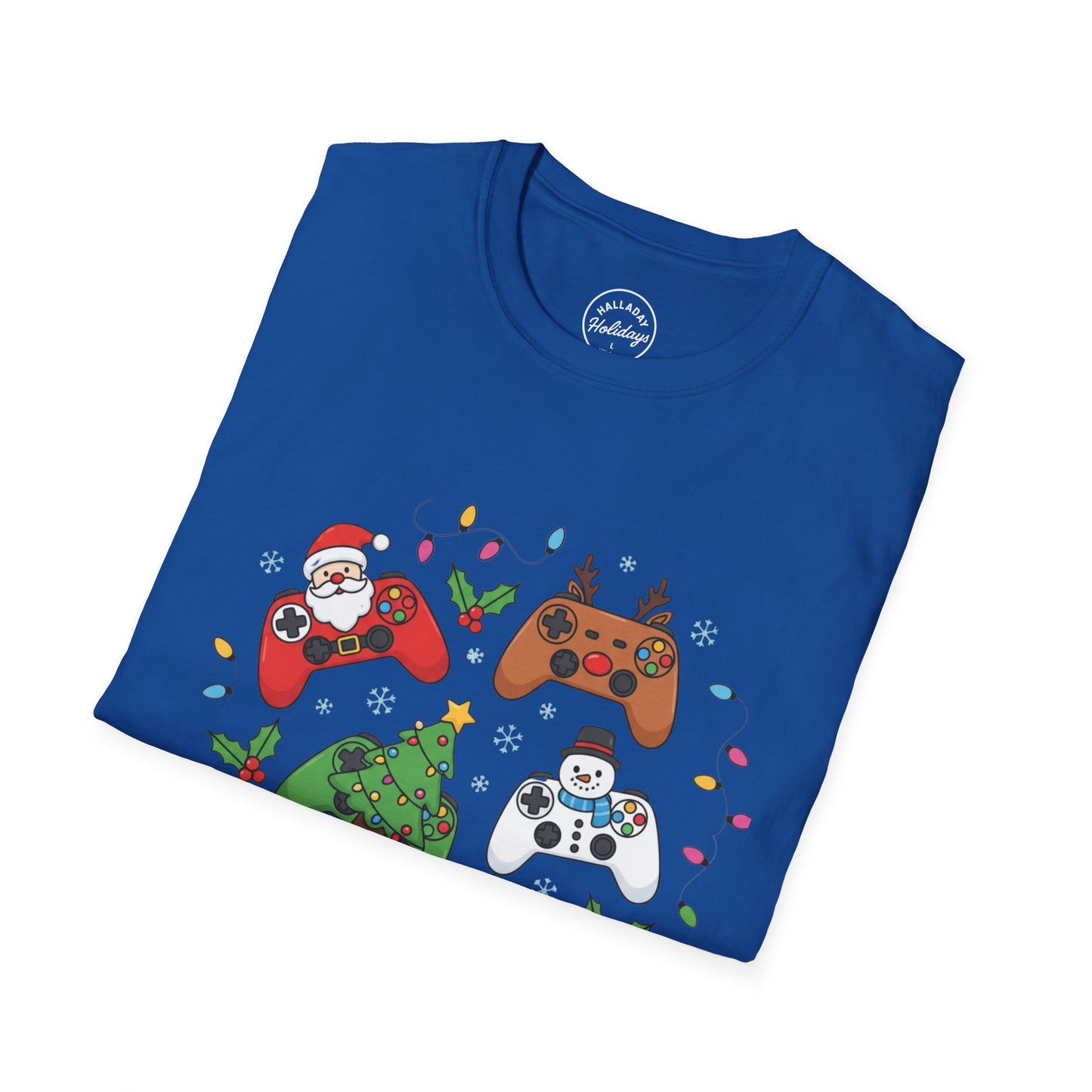 Gamer Christmas T-Shirt, Fun Festive Tee, Holiday Gaming Shirt, Unisex Softstyle, Gamer Gift Idea
