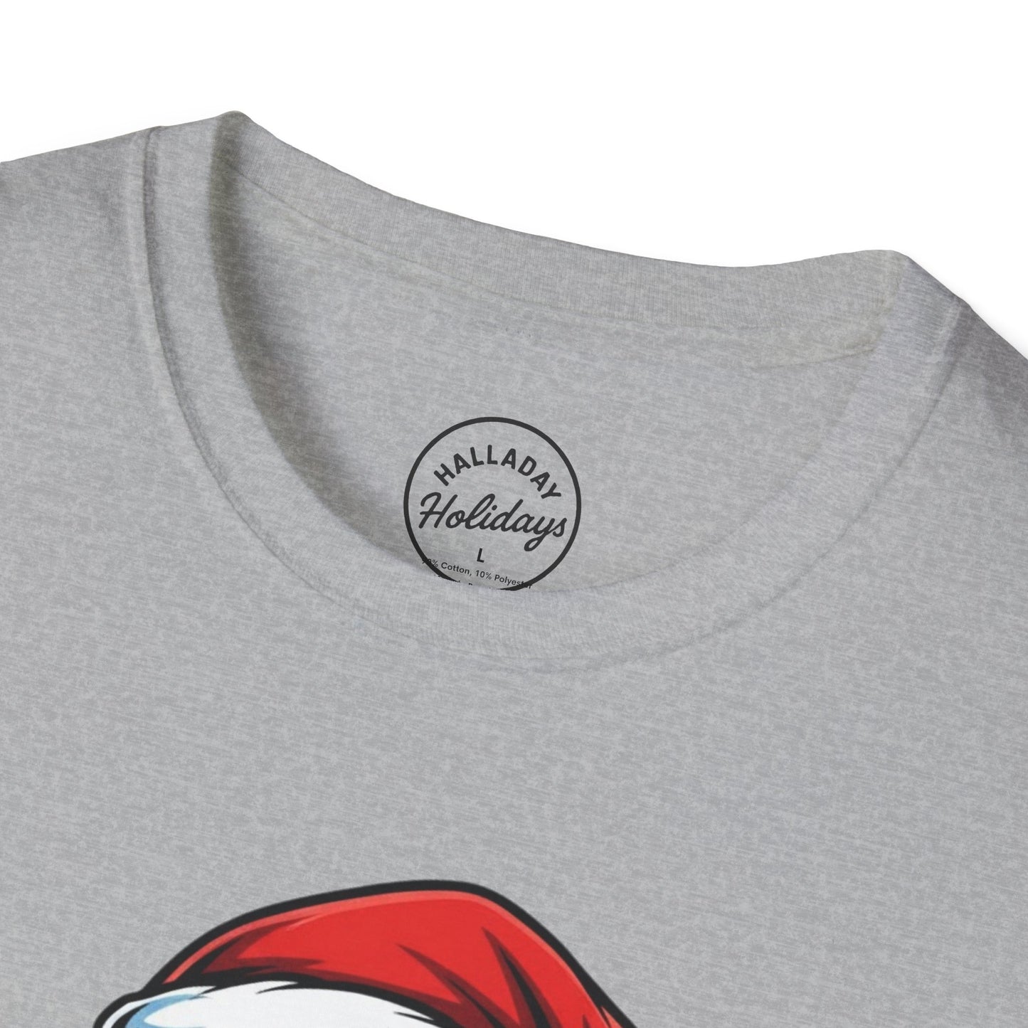 Funny Big Nick Energy Santa Christmas T-Shirt, Xmas Holiday Tee, Festive Top, Humorous Santa Shirt, Holiday Apparel