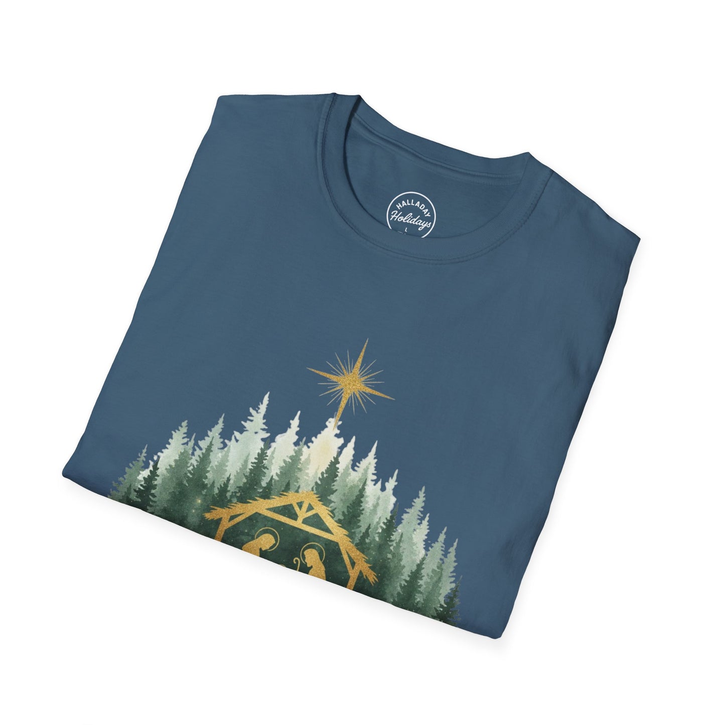 Jesus Nativity Scene T-Shirt, Christmas Gift, Religious Tee, Faith Shirt, Holiday Apparel, Spiritual Fashion