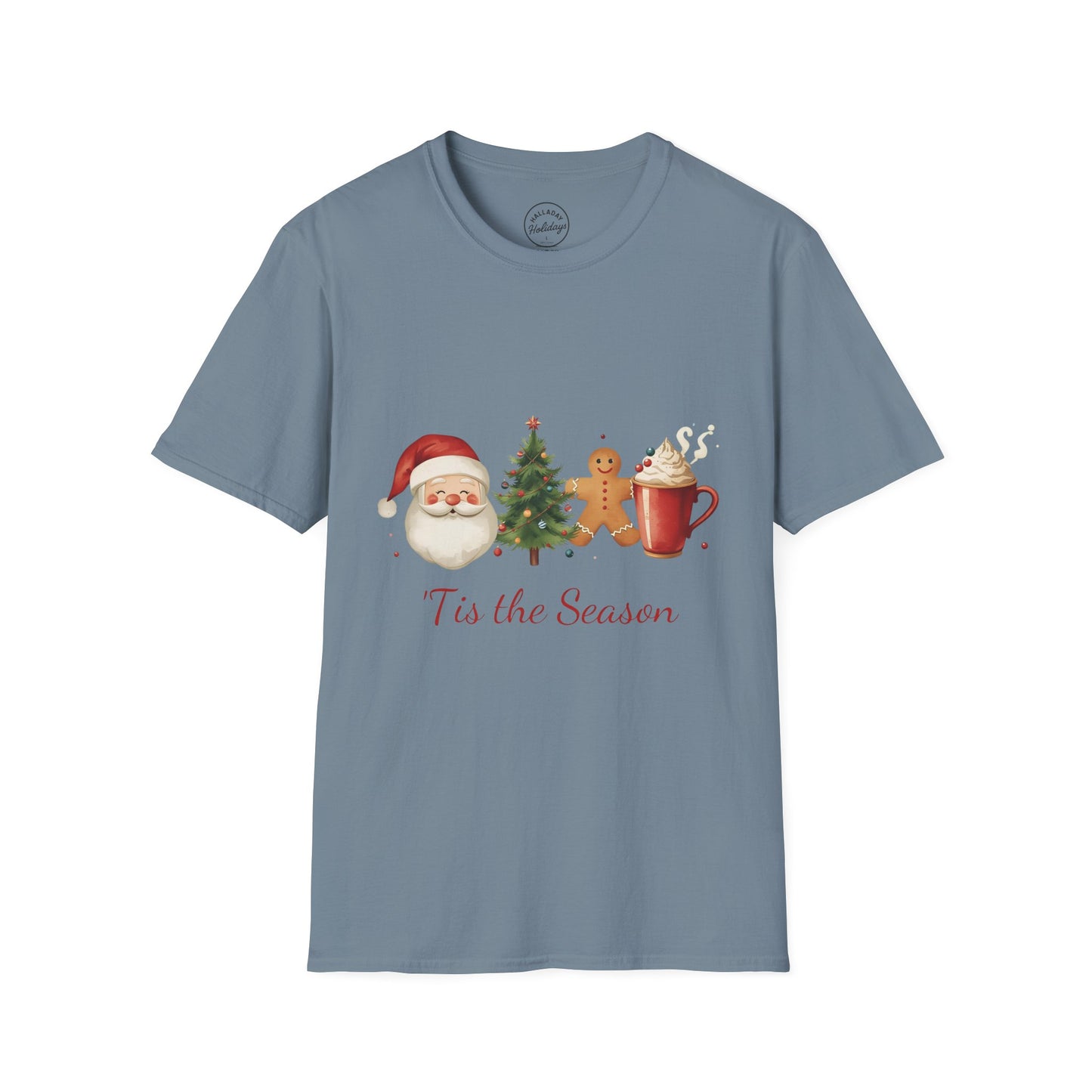 Tis the Season cute Christmas Themed Softstyle T-Shirt