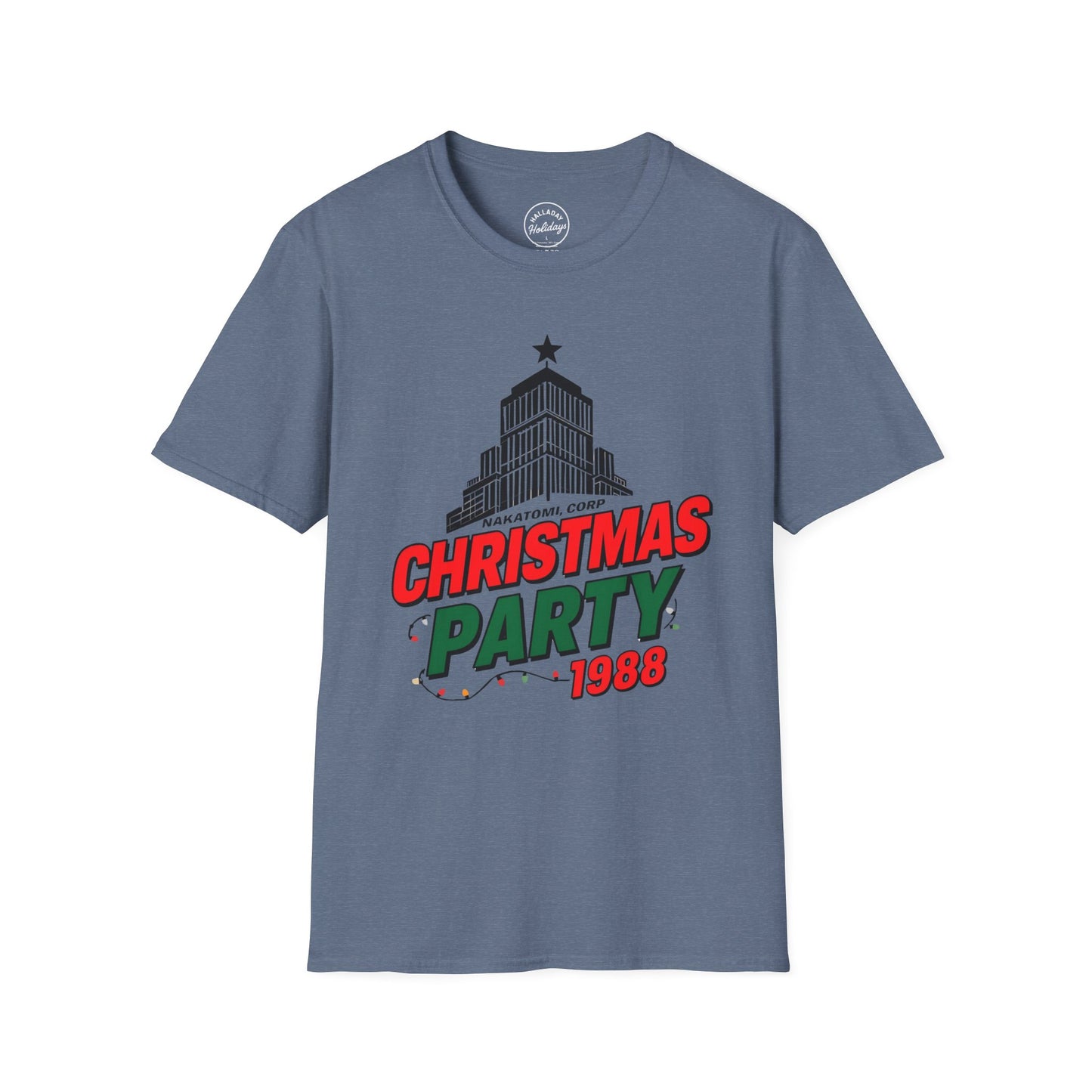 Funny Nakatomi Tower Christmas Party T-Shirt, Holiday Tee Shirt, Unisex Softstyle, Christmas Gift, Die Hard Fan Apparel