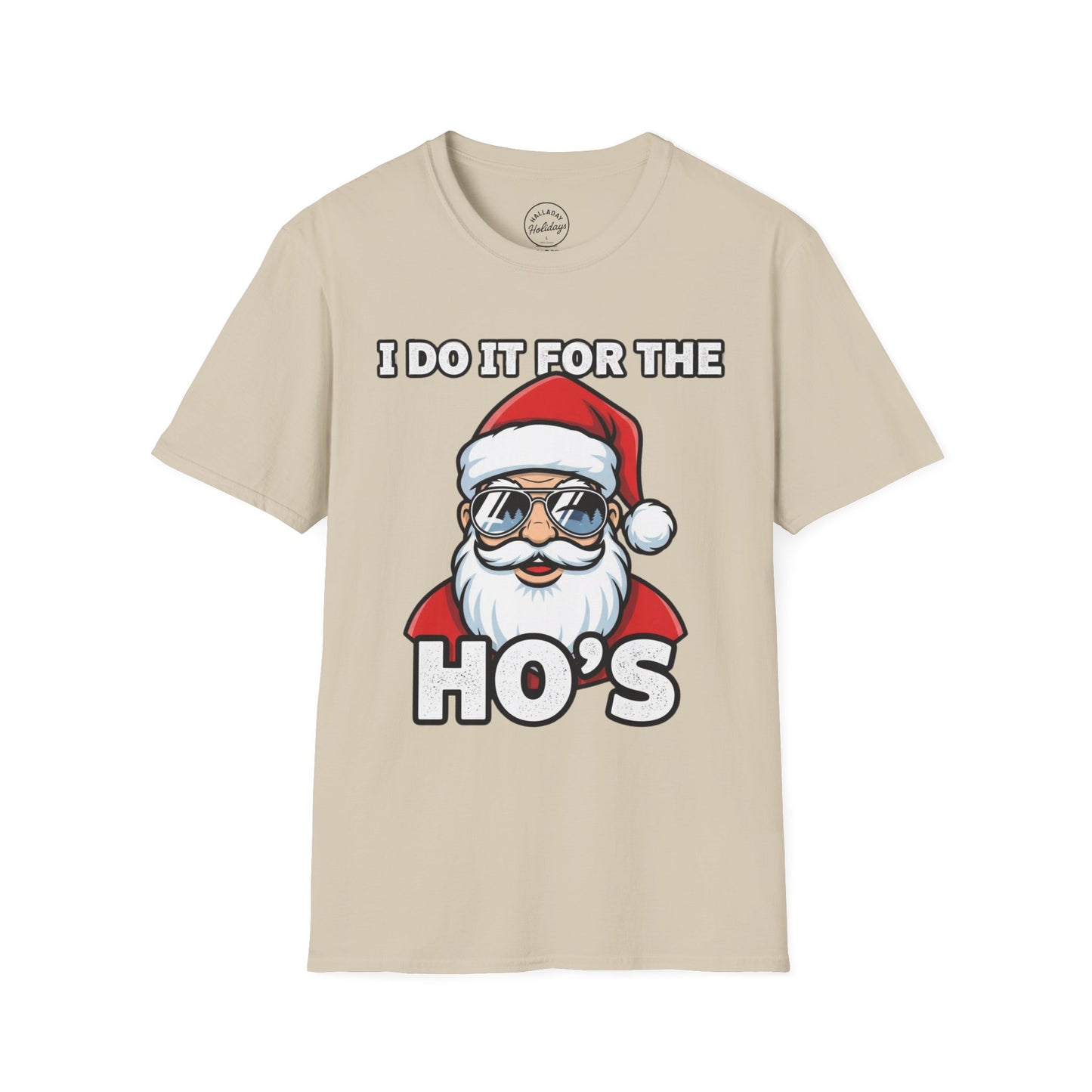 Funny Santa T-Shirt, Holiday Humor Tee, Christmas Gift for Men, Unisex Casual Shirt, Festive T-Shirt for Parties, Jolly Graphic Tee