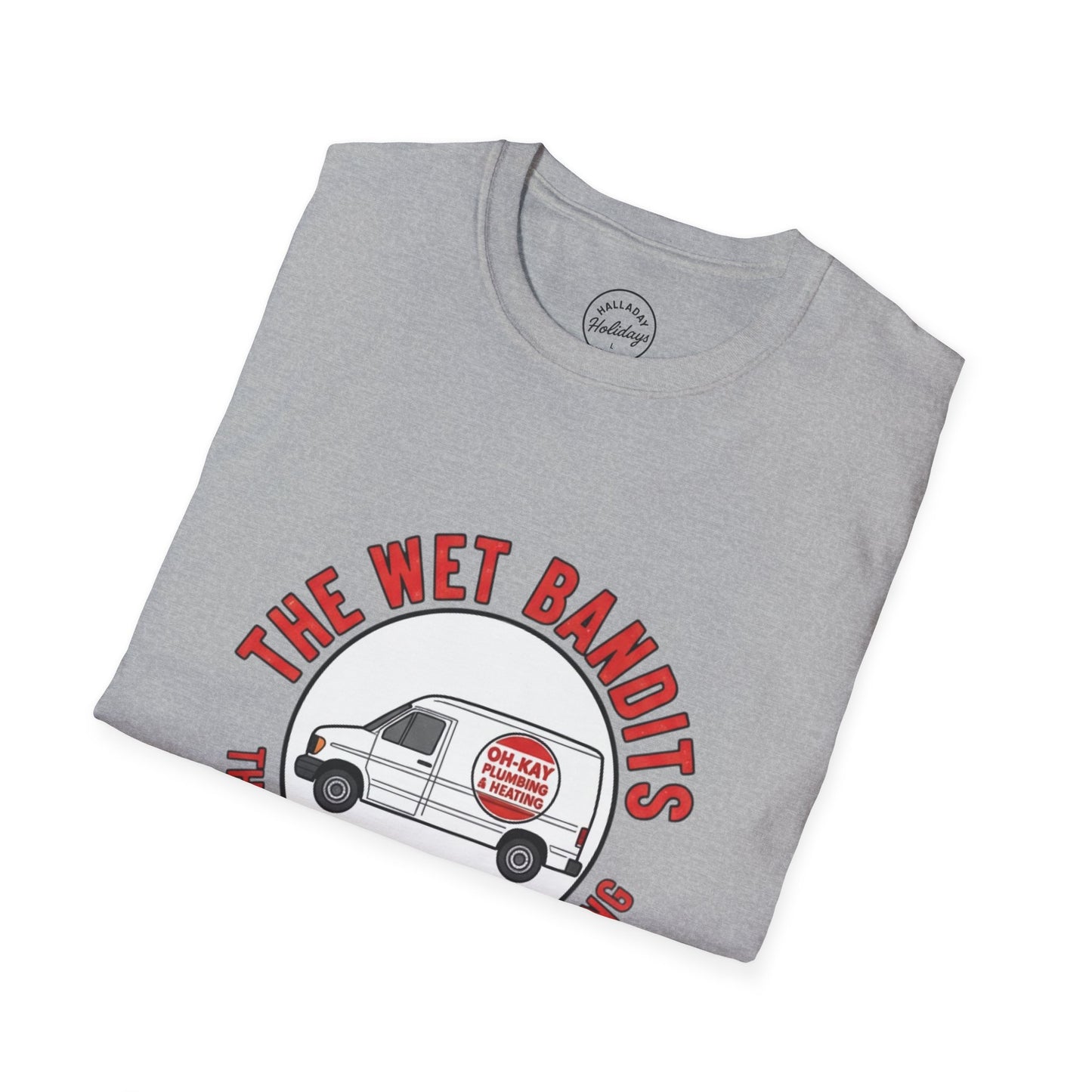 Funny Wet Bandits Unisex Softstyle T-Shirt | Funny Holiday Gift, Movie Fan Apparel, Travel Tee, Casual Wear, Comfortable Shirt