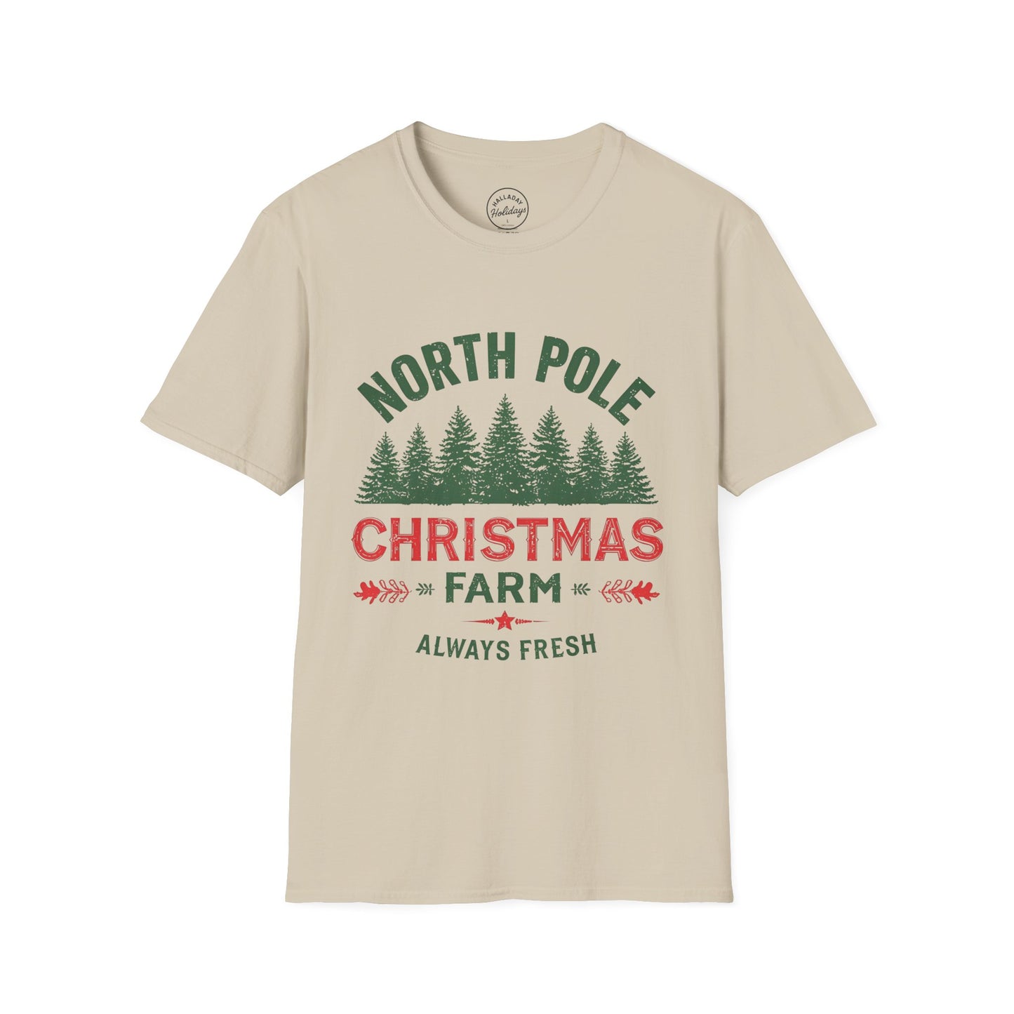 Christmas Tree Farm - NorthpoleUnisex T-Shirt, Holiday Tee, Spruce Xmas Shirt, Festive Gift Apparel