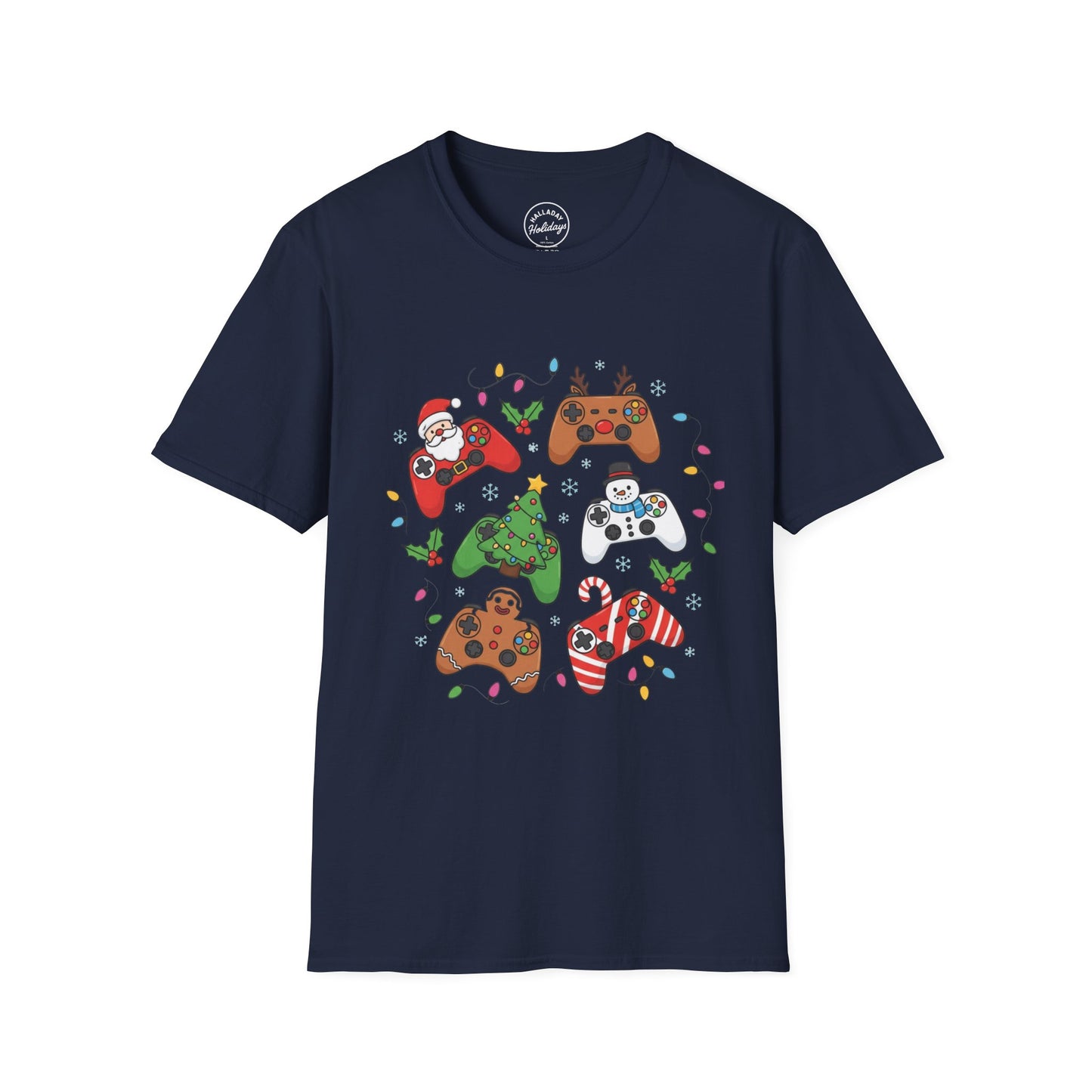 Gamer Christmas T-Shirt, Fun Festive Tee, Holiday Gaming Shirt, Unisex Softstyle, Gamer Gift Idea