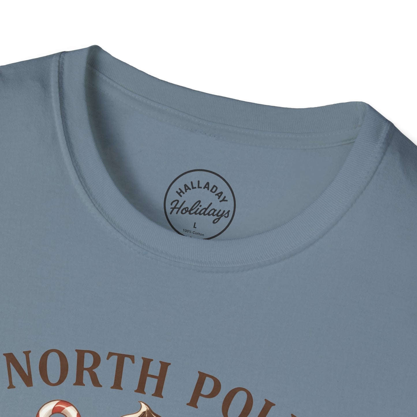 North Pole Book Club T-Shirt | Holiday Reading Tee, Christmas Gift, Cozy Vibes, Winter Apparel, Unisex Softstyle Shirt