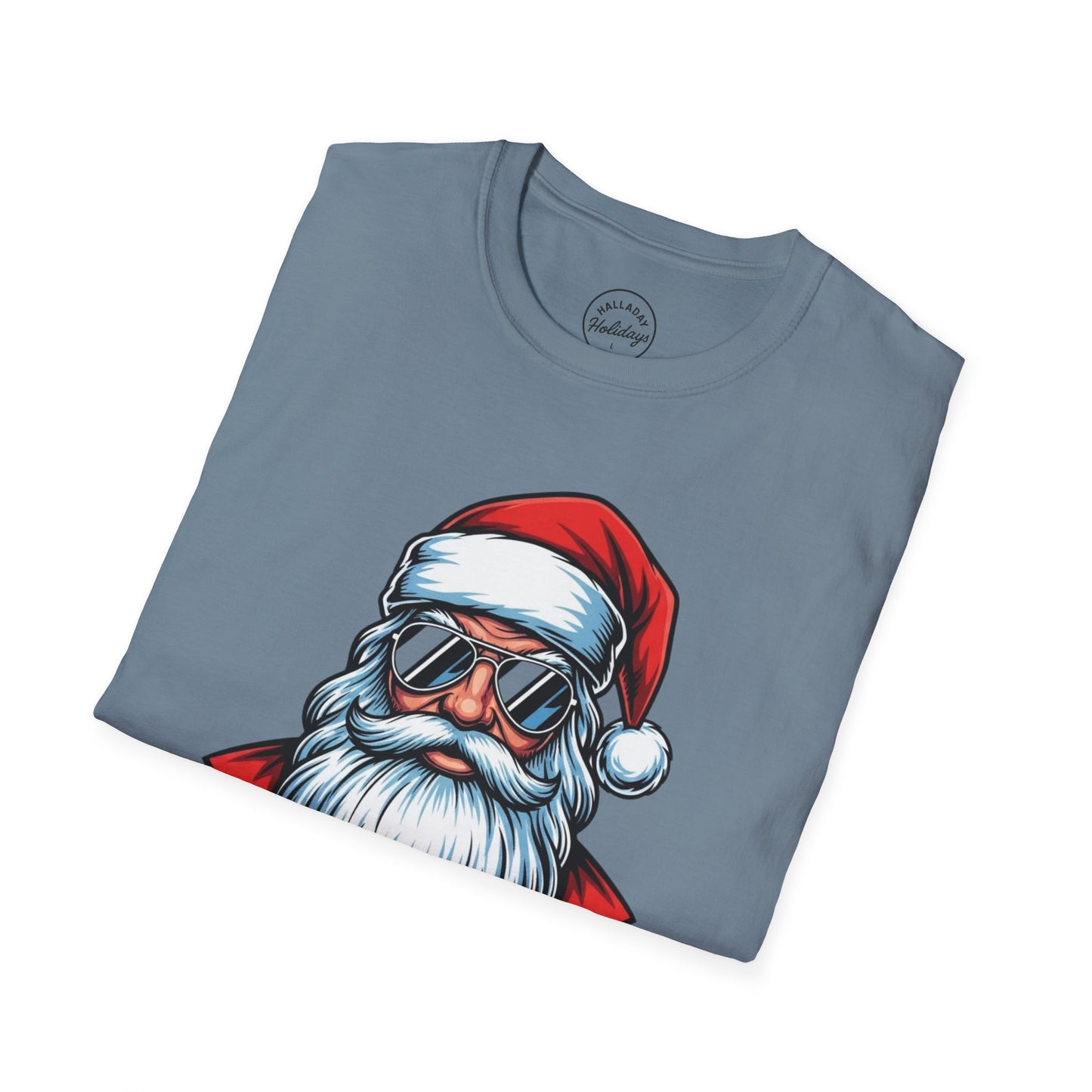 Funny Big Nick Energy Santa Christmas T-Shirt, Xmas Holiday Tee, Festive Top, Humorous Santa Shirt, Holiday Apparel