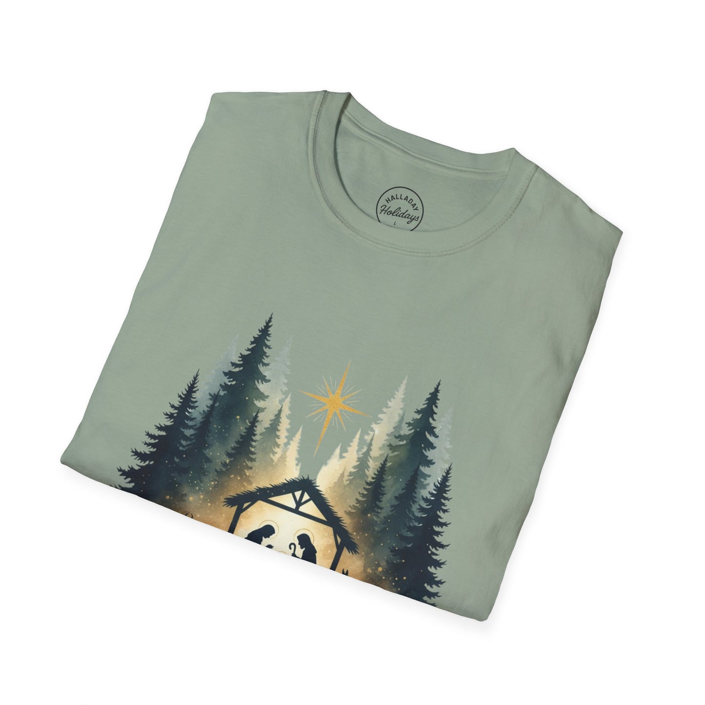 Cozy Christmas T-Shirt, Unisex Holiday Tee, Gift for Her, Gift for Him, Religious Shirt, Matthew 1:21 Design