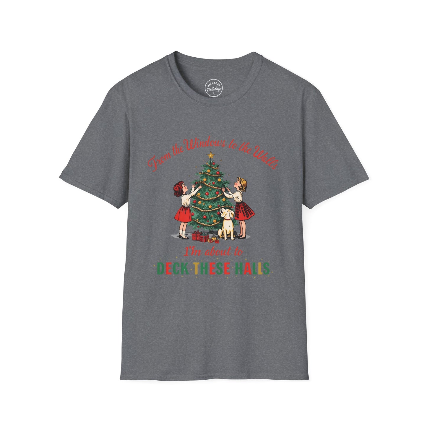 Funny Christmas Theme Unisex T-Shirt, Vintage Holiday Tee, Funny Christmas Shirt, Festive Gift, Family Gatherings, Christmas Parties