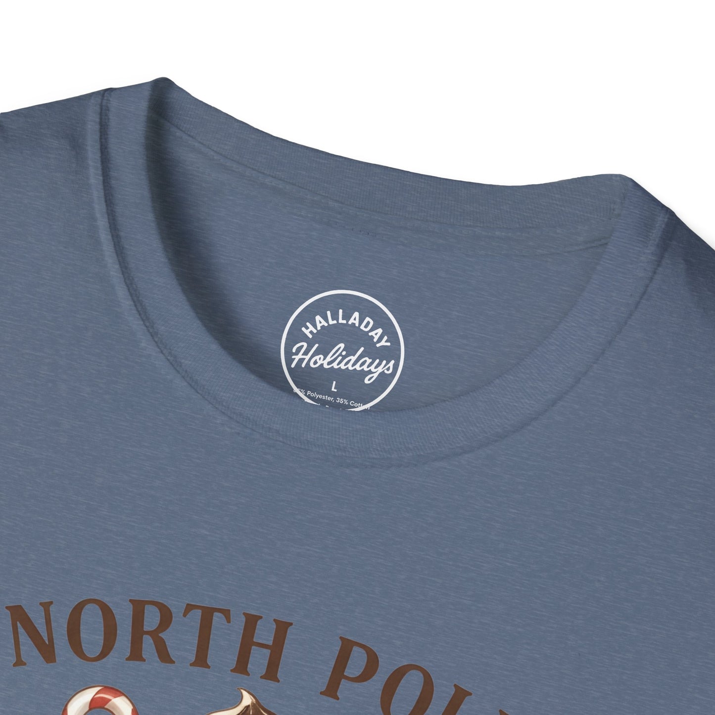 North Pole Book Club T-Shirt | Holiday Reading Tee, Christmas Gift, Cozy Vibes, Winter Apparel, Unisex Softstyle Shirt