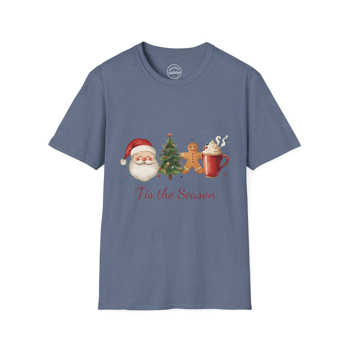 Tis the Season cute Christmas Themed Softstyle T-Shirt