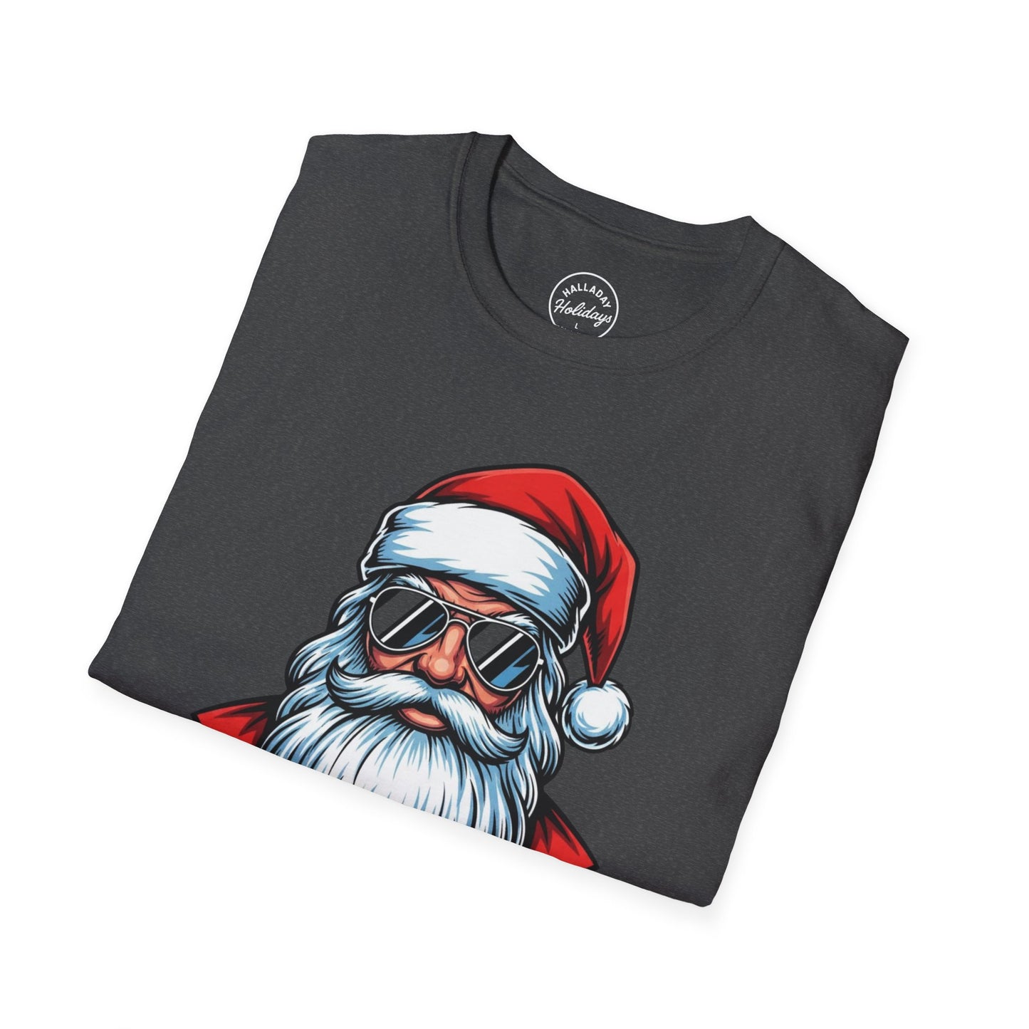 Funny Big Nick Energy Santa Christmas T-Shirt, Xmas Holiday Tee, Festive Top, Humorous Santa Shirt, Holiday Apparel