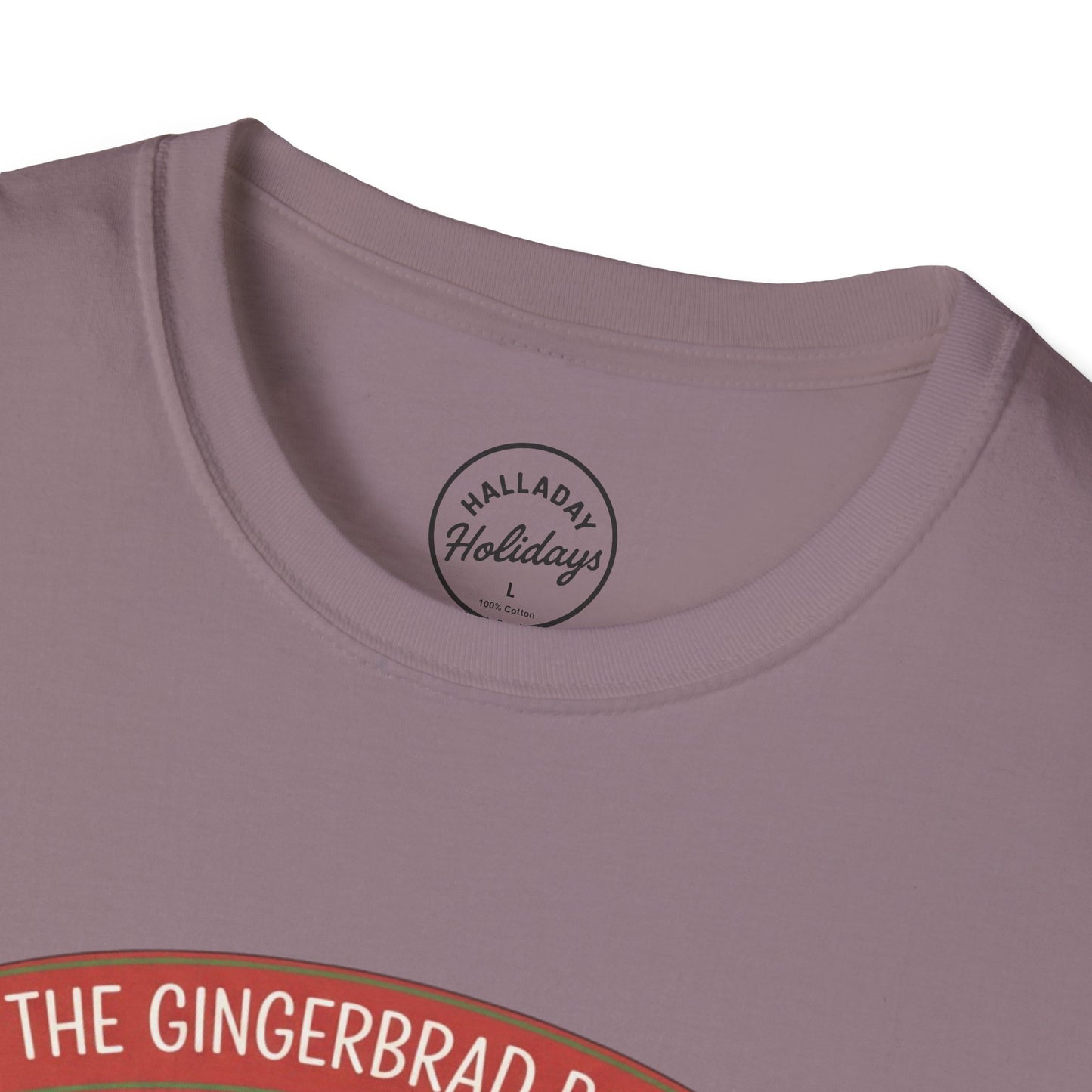 Gingerbread Bakery Christmas Tee, Unisex Tshirt, Holiday Shirt, Cute Baking Theme, Softstyle Top