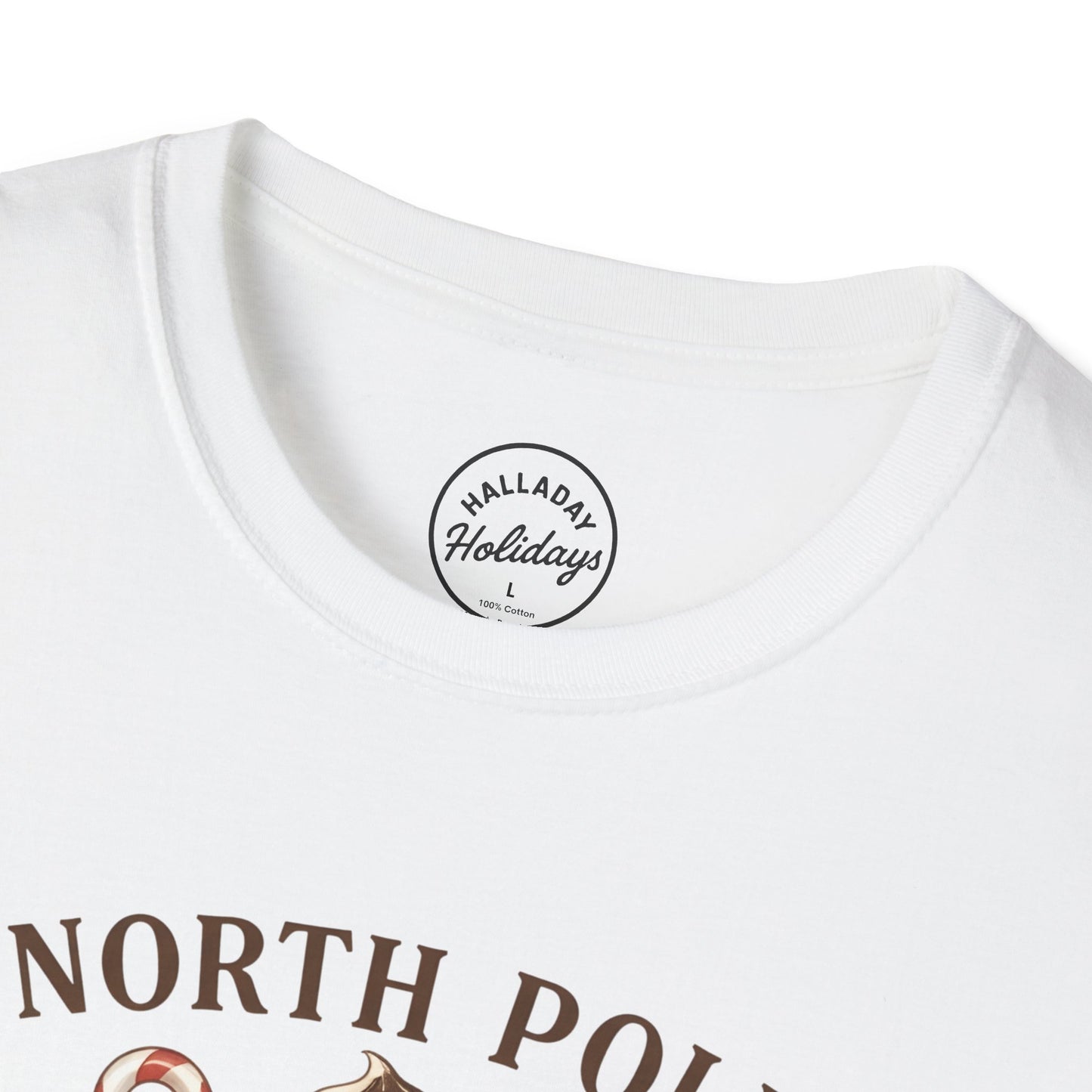 North Pole Book Club T-Shirt | Holiday Reading Tee, Christmas Gift, Cozy Vibes, Winter Apparel, Unisex Softstyle Shirt