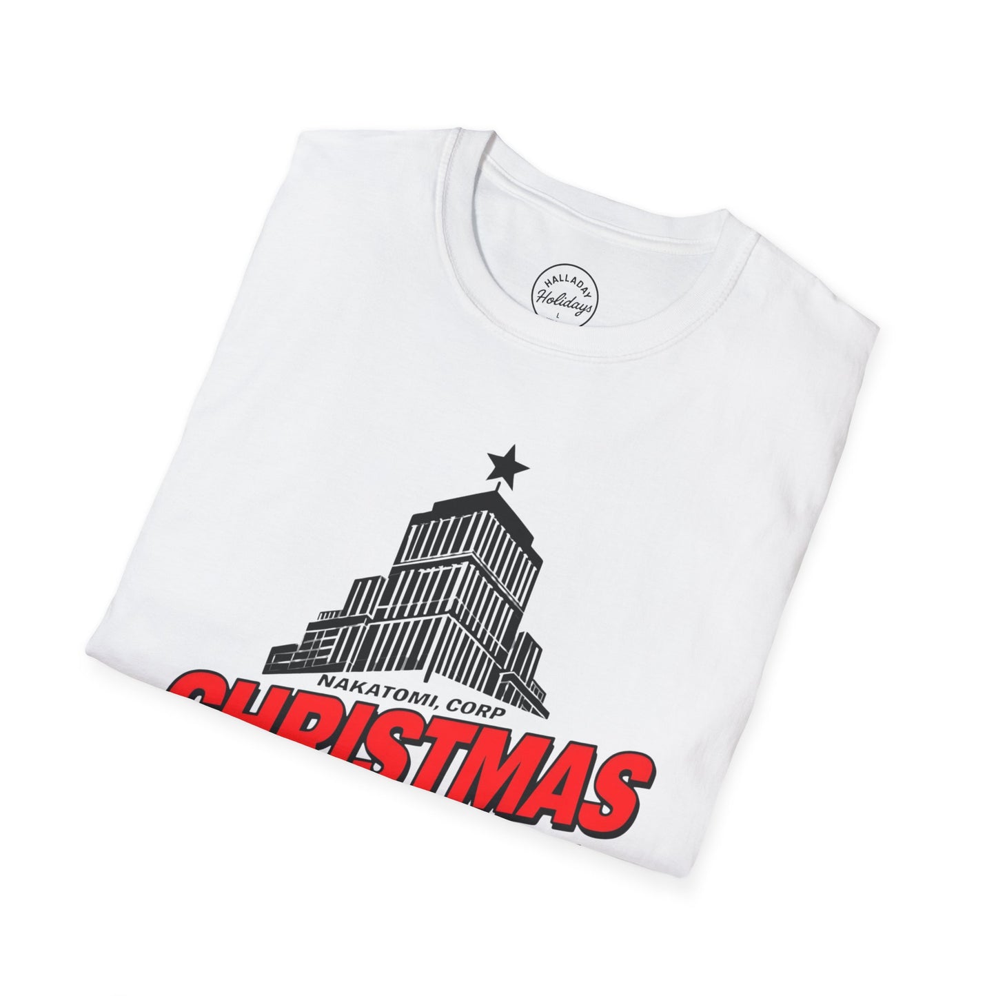 Funny Nakatomi Tower Christmas Party T-Shirt, Holiday Tee Shirt, Unisex Softstyle, Christmas Gift, Die Hard Fan Apparel