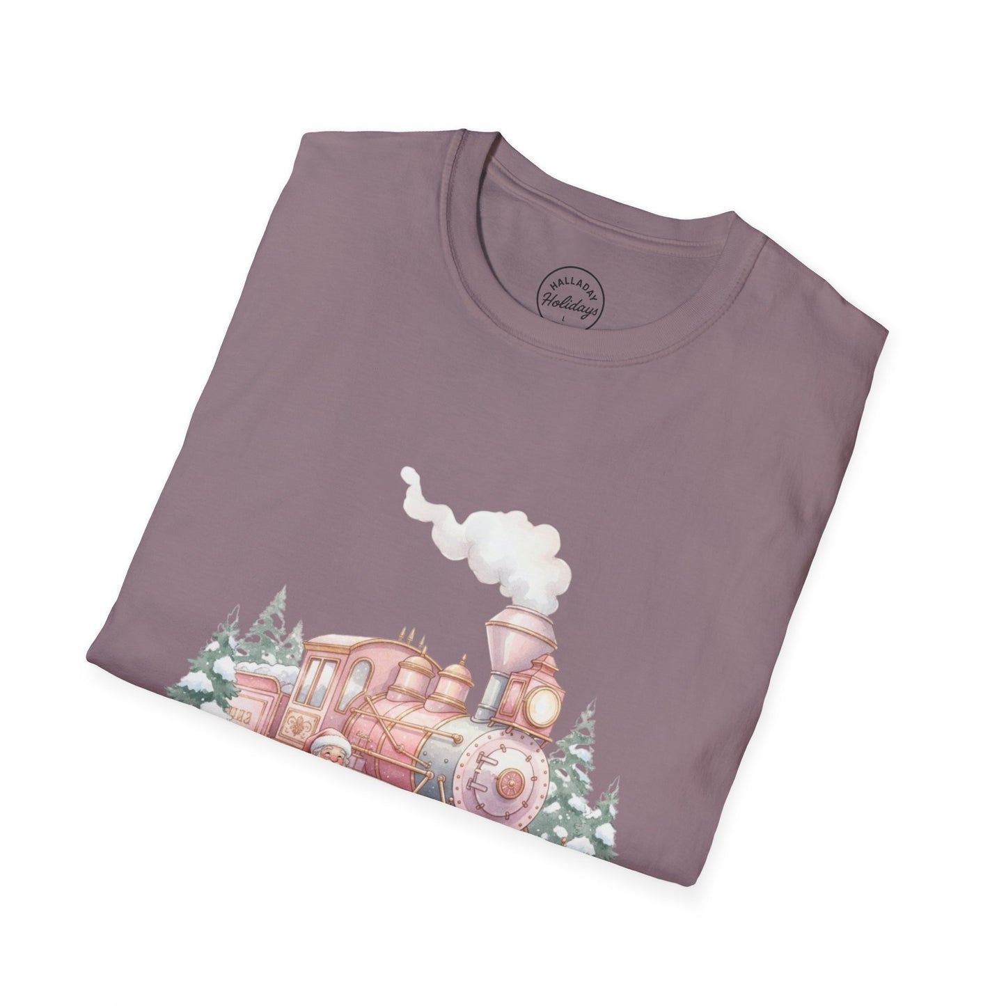 Cozy Holiday Train T-Shirt | Festive Gift for Train Lovers, Christmas Apparel, Unisex Graphic Tee, Winter Wardrobe Essential