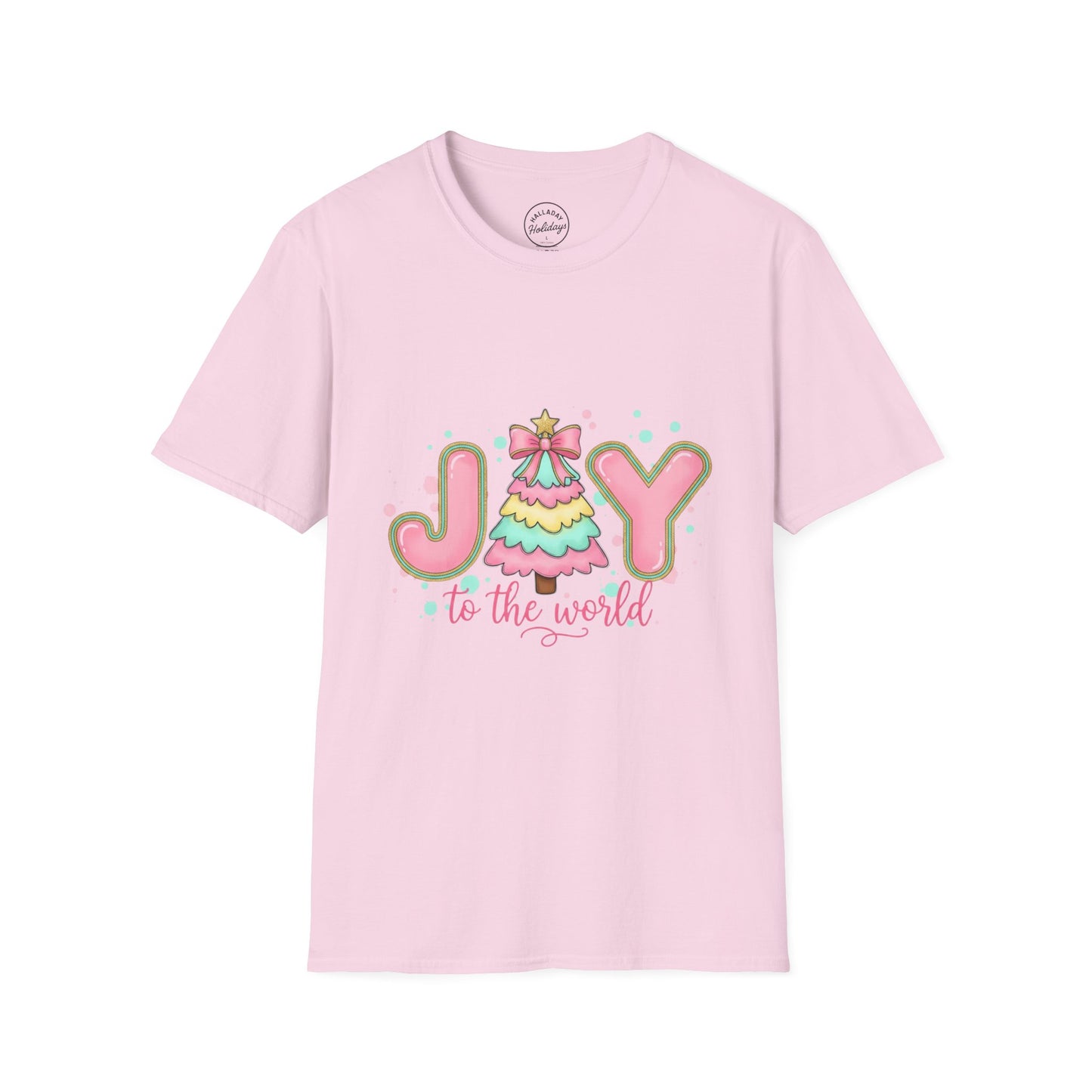 Pastel Cute Unisex T-Shirt - Joy to the World Design