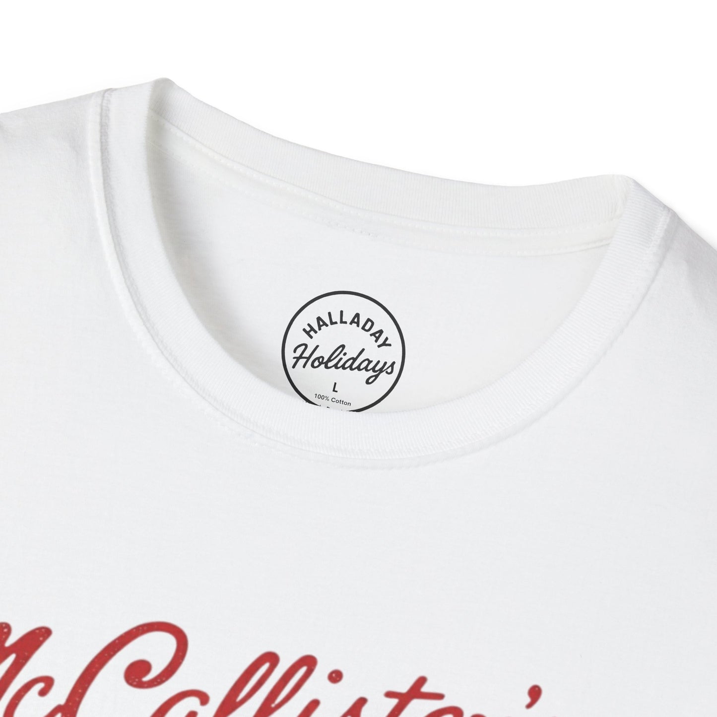 Funny McCallisters Security Christmas Unisex Softstyle T-Shirt, Holiday Humor Tee, Festive Xmas Top, Home Alone Movie Shirt, Family Gift