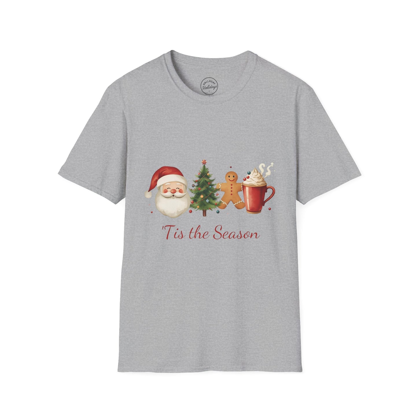 Tis the Season cute Christmas Themed Softstyle T-Shirt