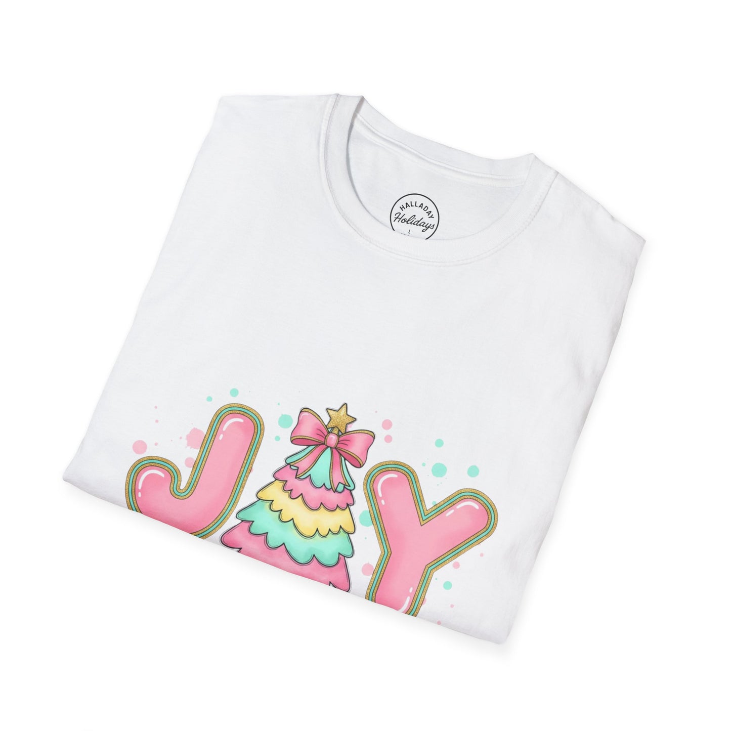 Pastel Cute Unisex T-Shirt - Joy to the World Design