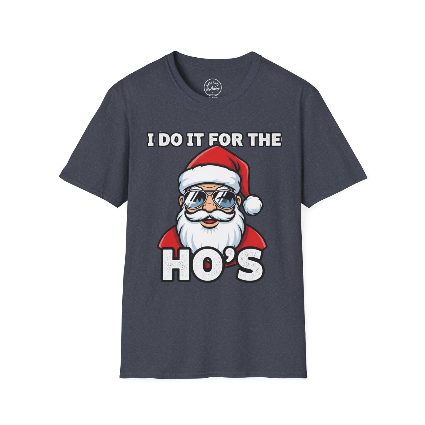 Funny Santa T-Shirt, Holiday Humor Tee, Christmas Gift for Men, Unisex Casual Shirt, Festive T-Shirt for Parties, Jolly Graphic Tee